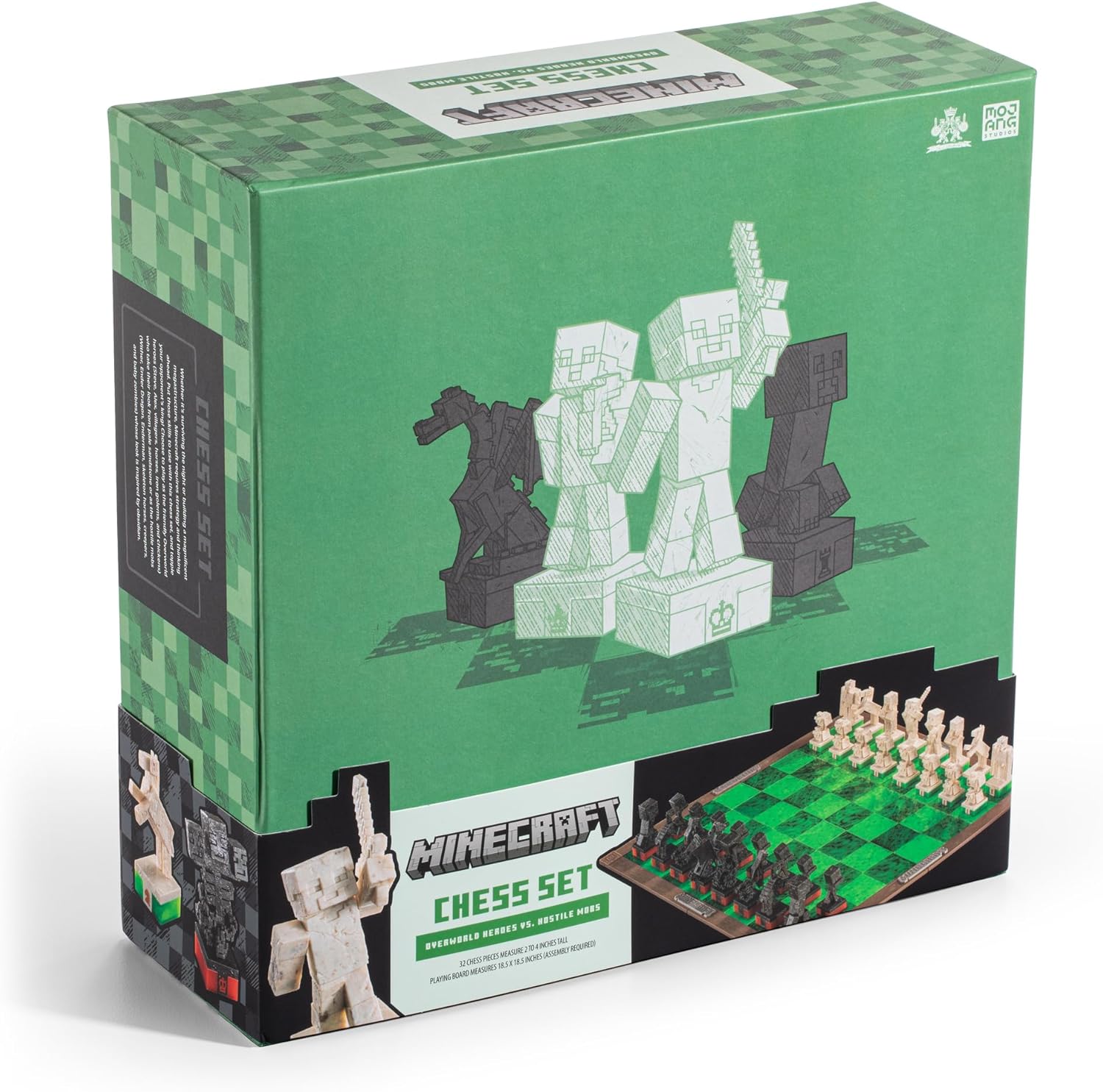 Minecraft Chess Set The Noble Collection Minecraft Chess Set The Noble Collection